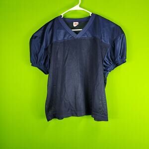 A4 Adult XL Navy Blue Mesh Practice Jersey Lightweight & Breathable Sportswear